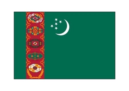 vlajka Turkmenistán